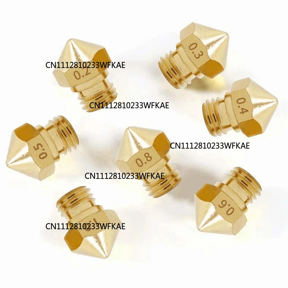 Printer Nozzle - 5pcs MK10 M6 압출기 노즐 1.75mm