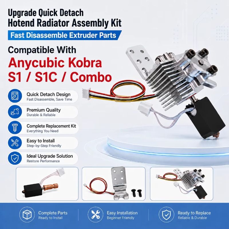 업그레이드된 퀵 분리형 핫엔드 라디에이터 조립 키트,  - Hotend Assembly 리뷰 및 가격
