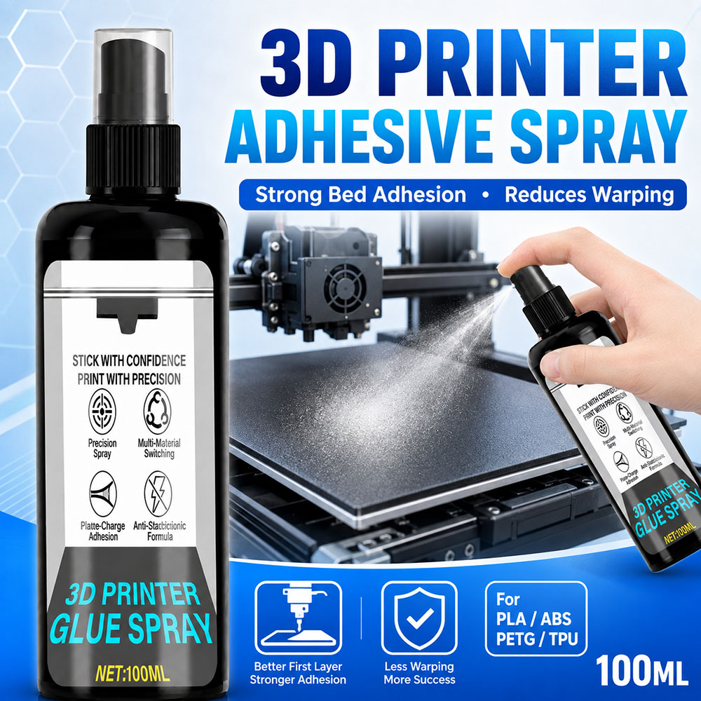 100/200ml 강력한 3D 프린터 접착제 스프레이  - Pla Filament 리뷰 및 가격
