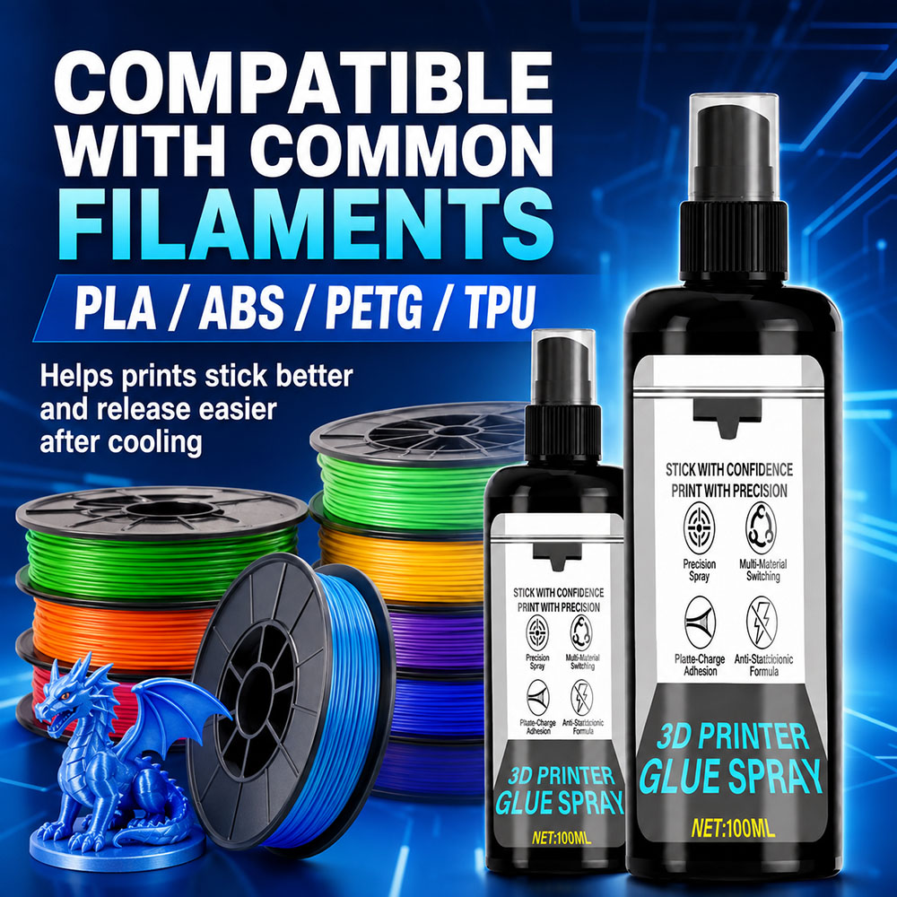 100/200ml 강력한 3D 프린터 접착제 스프레이  - Pla Filament 리뷰 및 가격